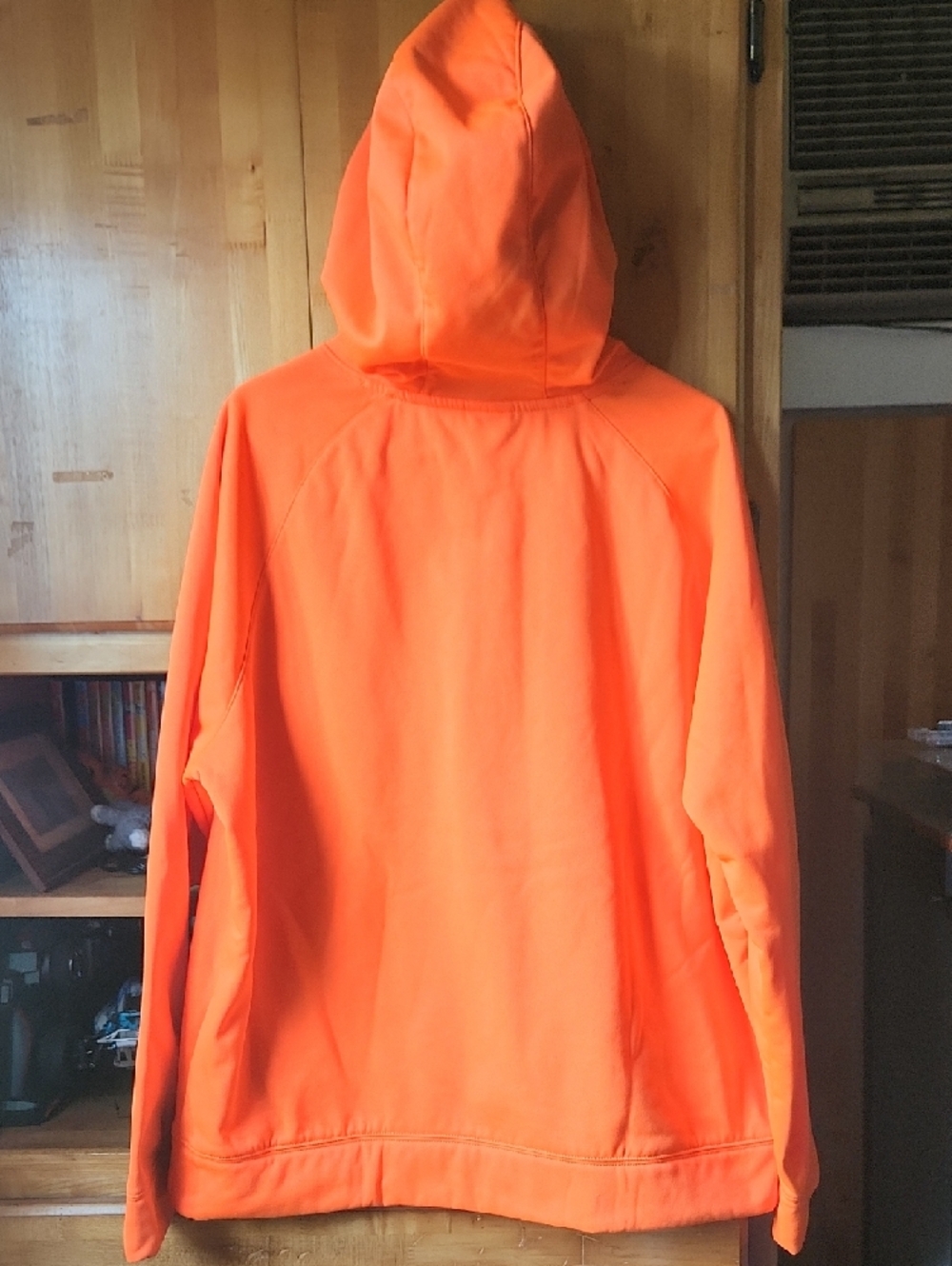 Russell Athletic High-Visibility Orange Hoodie - Picture 2 of 7